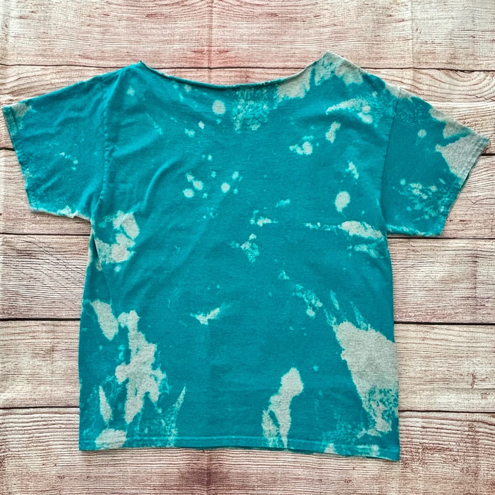 AC/DC • Vintage Teal Tie-Dye ‘Highway to Hell’ Tour Merch Graphic Tee - Size XL - Picture 6 of 9